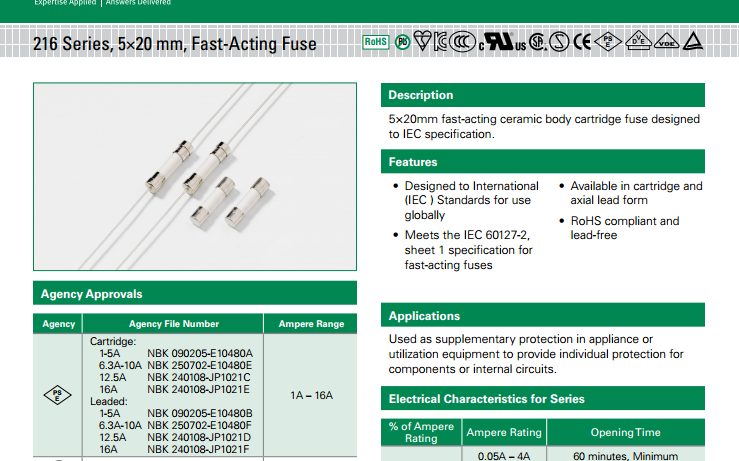 力特保险丝图片