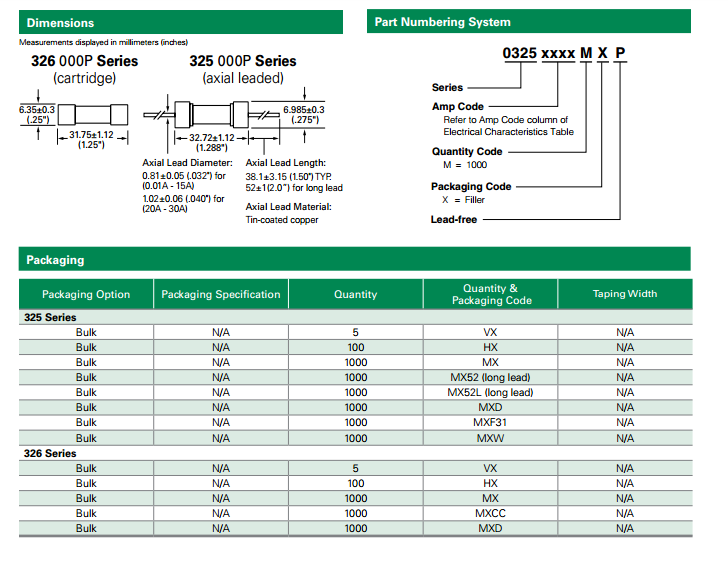 力特保险丝产品
